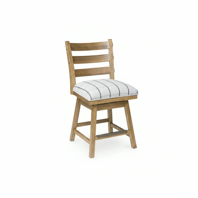 Ridgester Upholstered Swivel Barstool