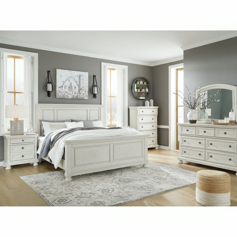 Robbinsdale Bed, Dresser, Mirror, Chest & Nightstand, Bedroom Set