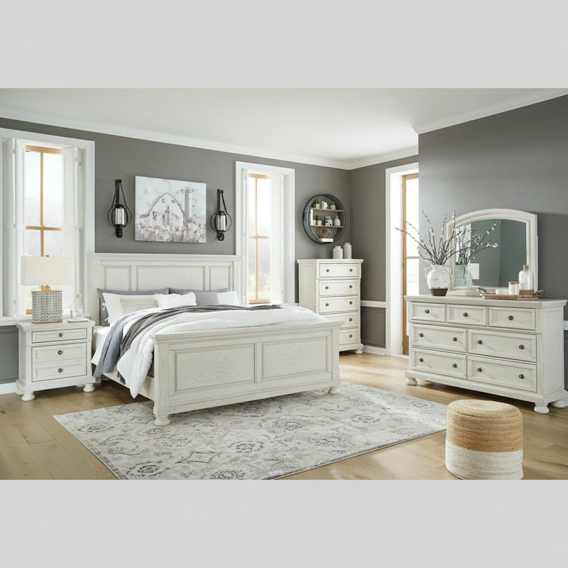 Robbinsdale Bed, Dresser, Mirror, Chest & Nightstand, Bedroom Set