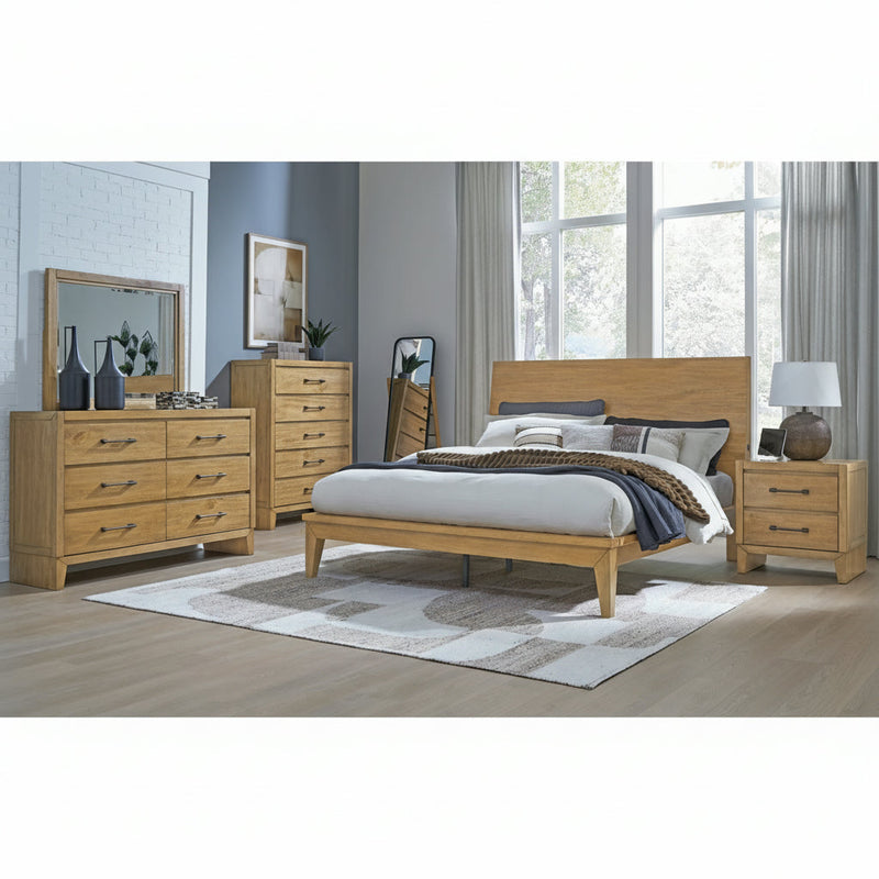 Sherbana Panel Bed, Dresser, Mirror, Chest & Nightstand, Bedroom Set