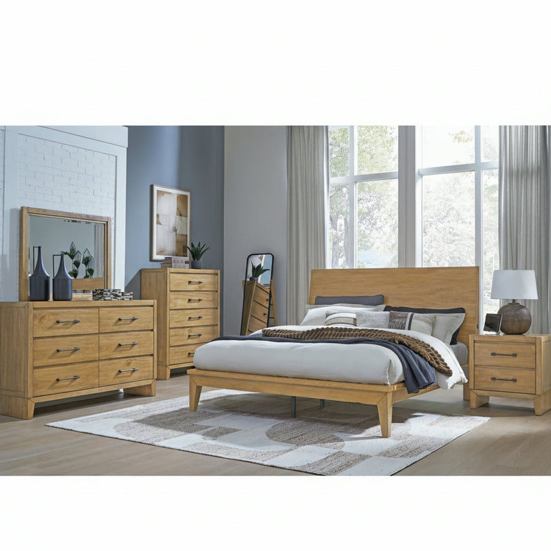 Sherbana Panel Bed, Dresser, Mirror, Chest & Nightstand, Bedroom Set