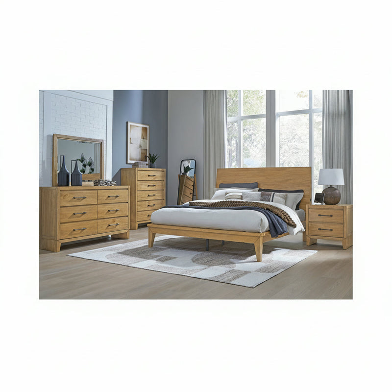 Sherbana Panel Bed, Dresser, Mirror, Chest & Nightstand, Bedroom Set