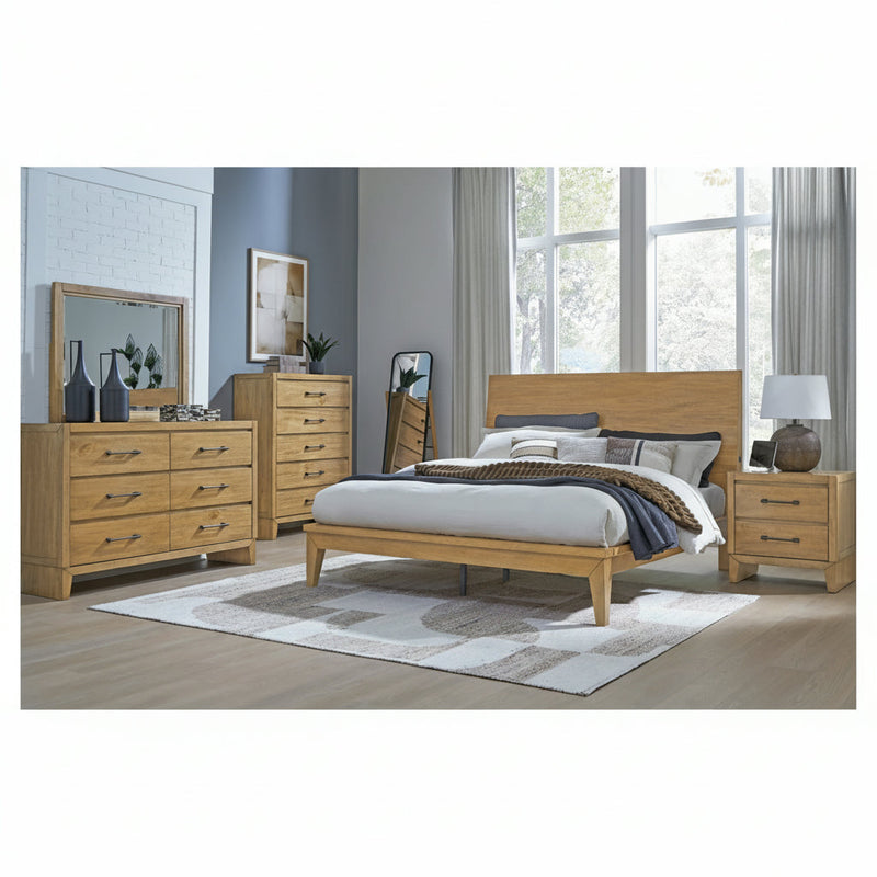 Sherbana Panel Bed, Dresser, Mirror, Chest & Nightstand, Bedroom Set