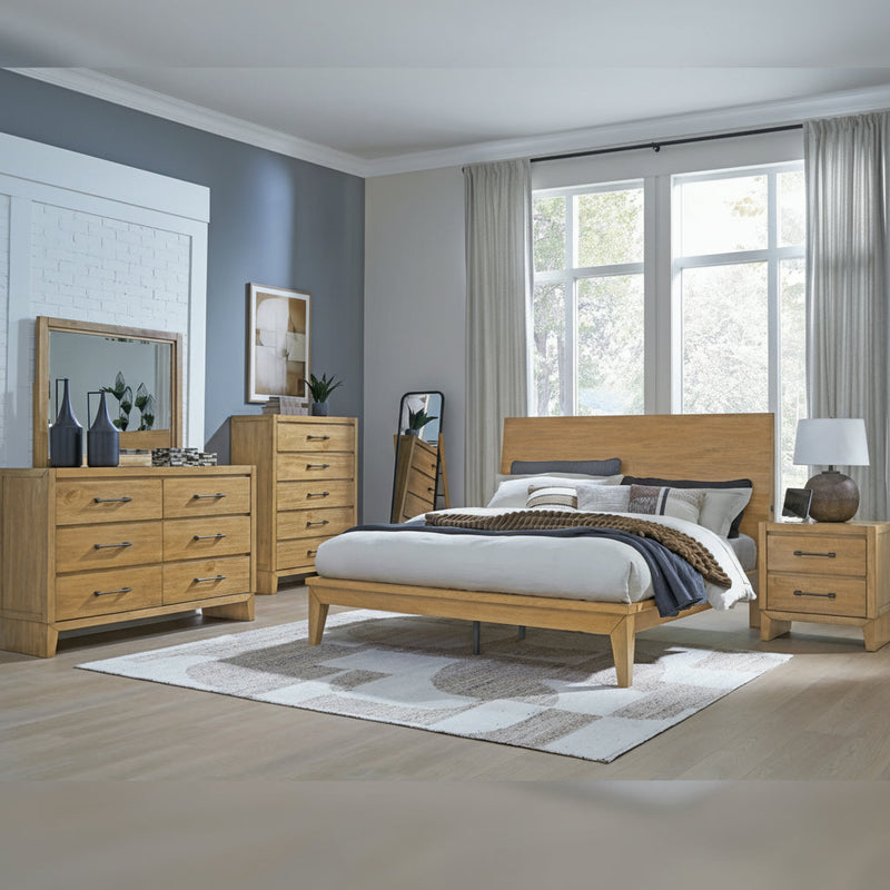 Sherbana Panel Bed, Dresser, Mirror, Chest & Nightstand, Bedroom Set