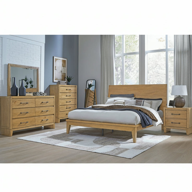 Sherbana Panel Bed, Dresser, Mirror, Chest & Nightstand, Bedroom Set