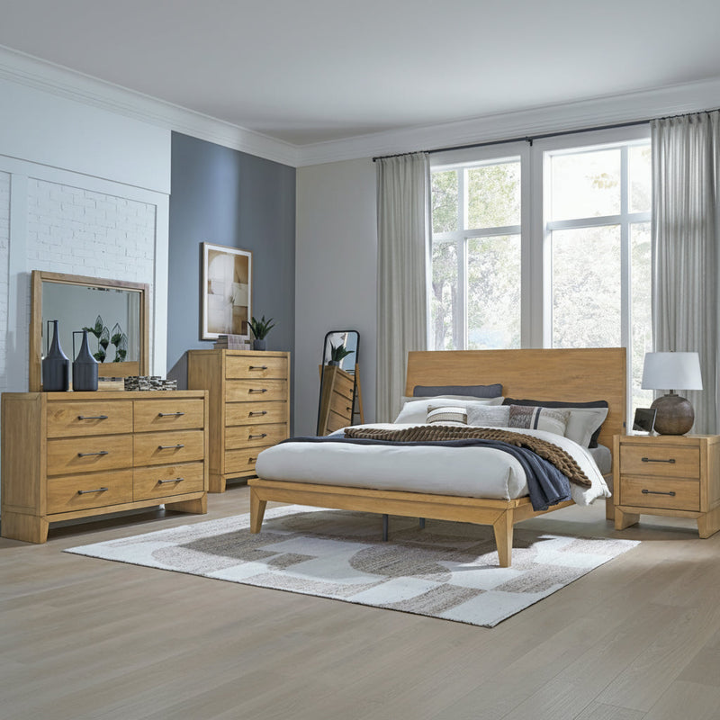 Sherbana Panel Bed, Dresser, Mirror, Chest & Nightstand, Bedroom Set