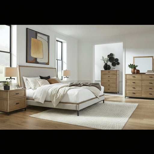 Tomtyn Upholstered Bed, Dresser, Mirror, Chest & Nightstand, Bedroom Set California King Dresser & Mirror