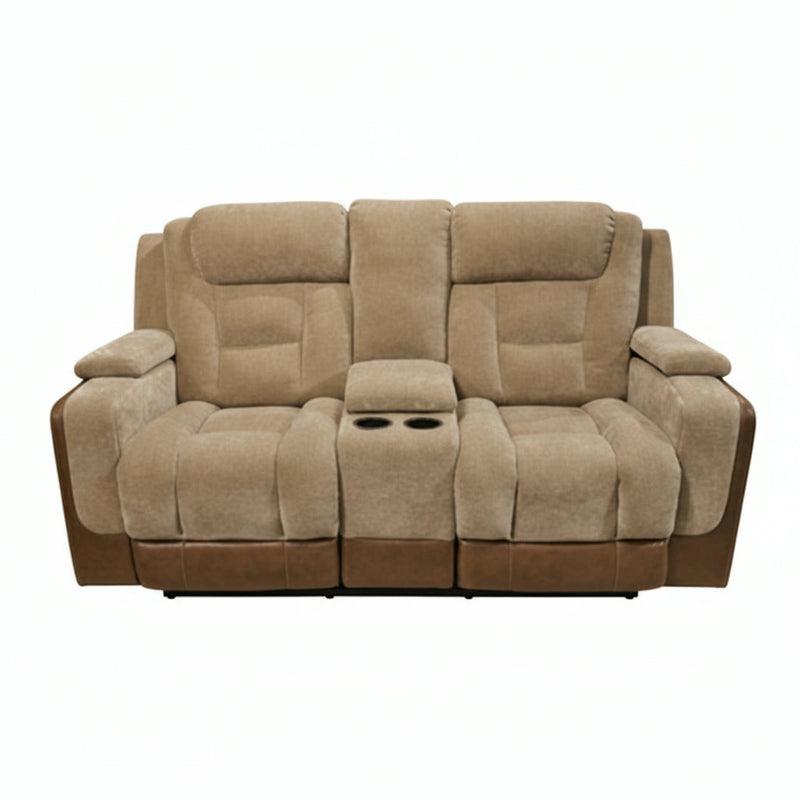 Ultimax Power Reclining Loveseat/Console/Adjustable Headrest