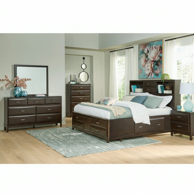 Vanmore Storage Bed, Dresser, Mirror, Chest & Nightstand, Bedroom Set