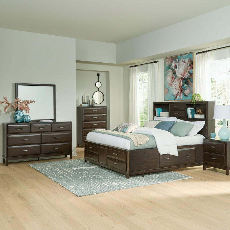 Vanmore Storage Bed, Dresser, Mirror, Chest & Nightstand, Bedroom Set