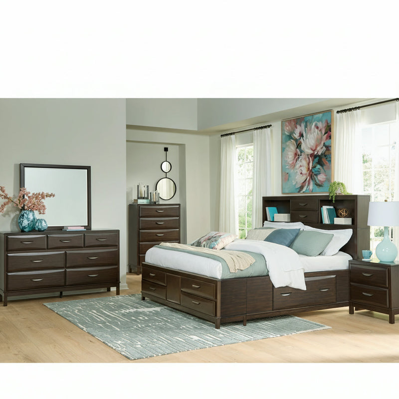 Vanmore Storage Bed, Dresser, Mirror, Chest & Nightstand, Bedroom Set