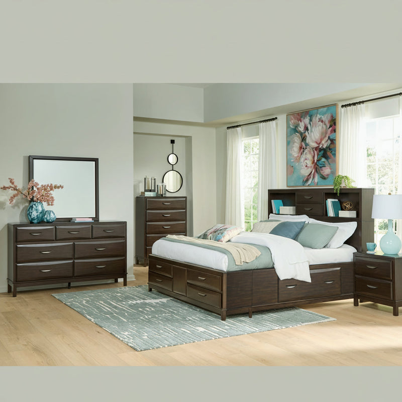 Vanmore Storage Bed, Dresser, Mirror, Chest & Nightstand, Bedroom Set