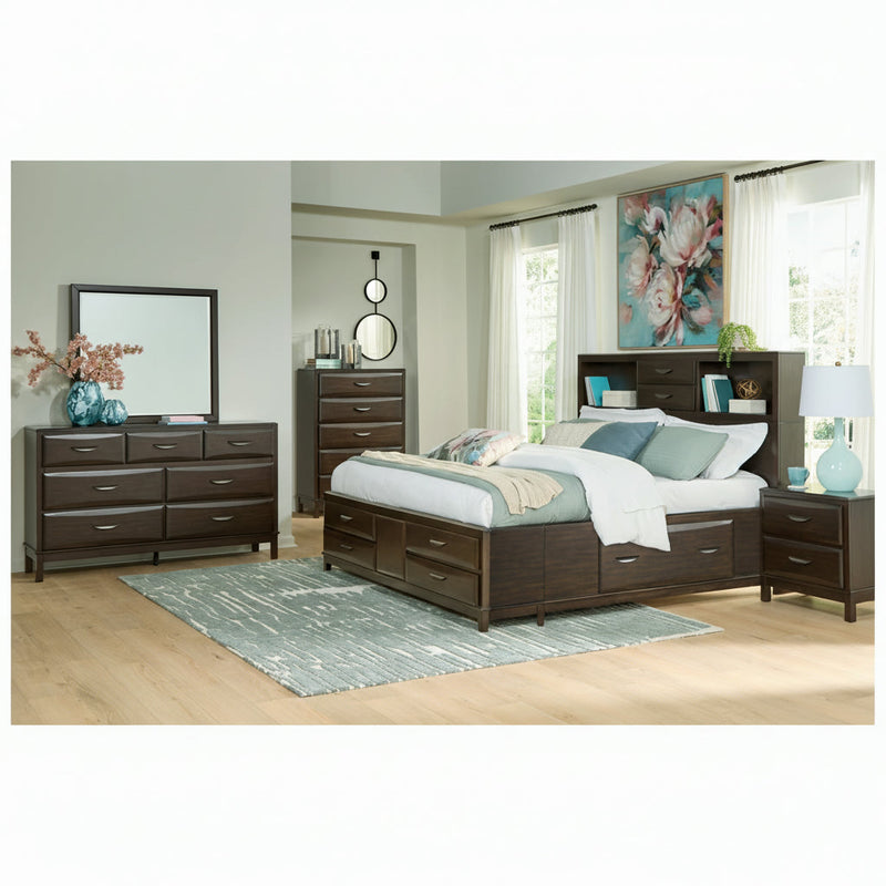 Vanmore Storage Bed, Dresser, Mirror, Chest & Nightstand, Bedroom Set