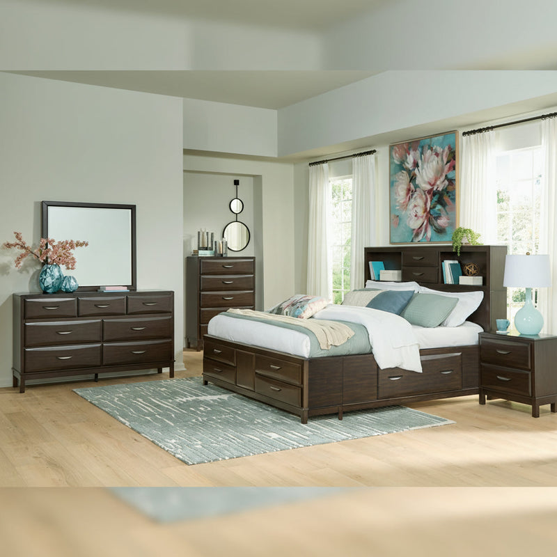 Vanmore Storage Bed, Dresser, Mirror, Chest & Nightstand, Bedroom Set