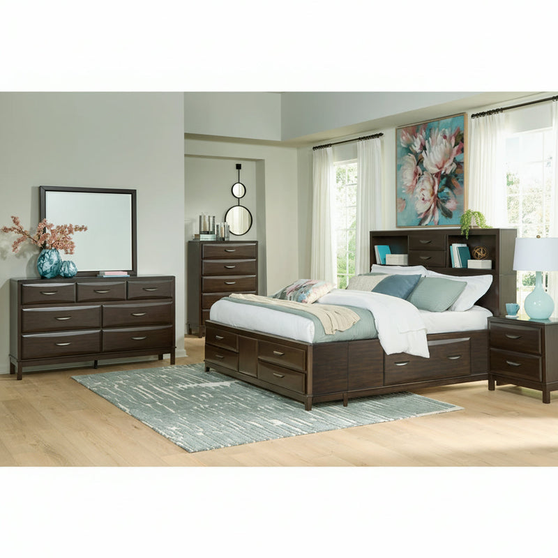 Vanmore Storage Bed, Dresser, Mirror, Chest & Nightstand, Bedroom Set