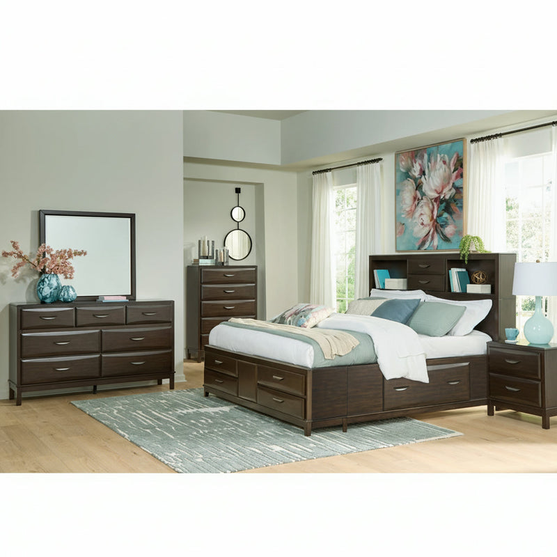 Vanmore Storage Bed, Dresser, Mirror, Chest & Nightstand, Bedroom Set
