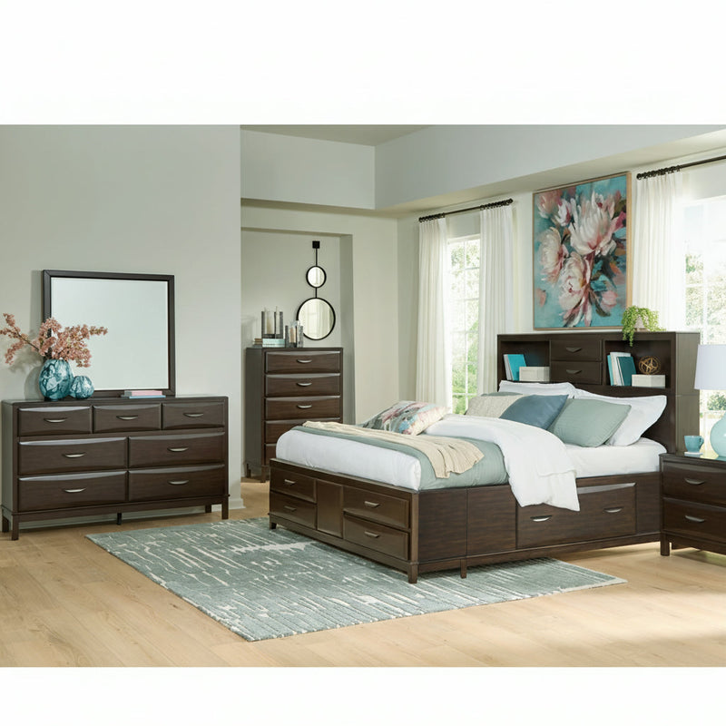 Vanmore Storage Bed, Dresser, Mirror, Chest & Nightstand, Bedroom Set