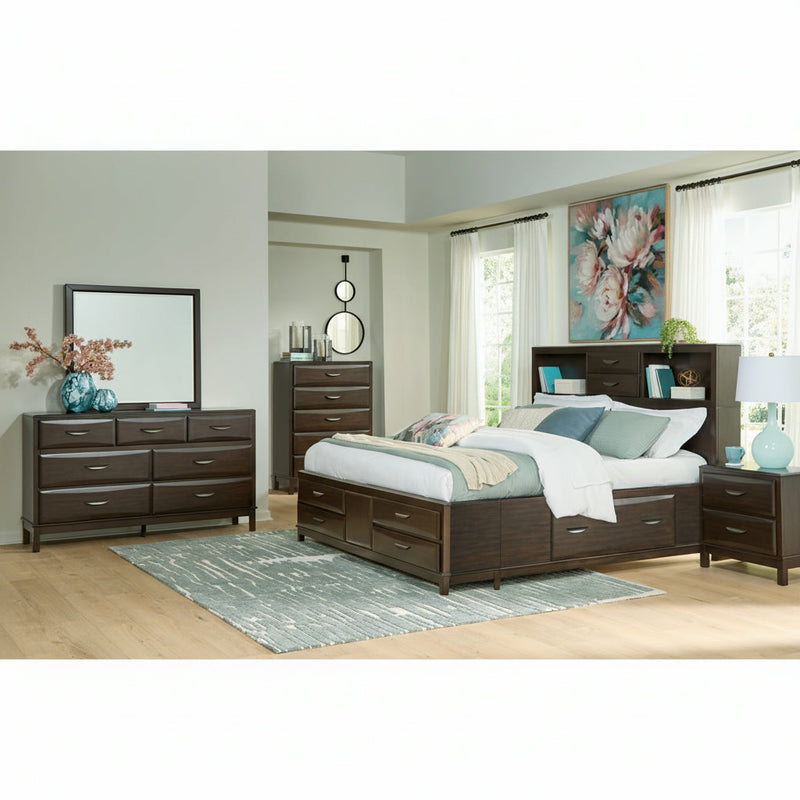 Vanmore Storage Bed, Dresser, Mirror, Chest & Nightstand, Bedroom Set