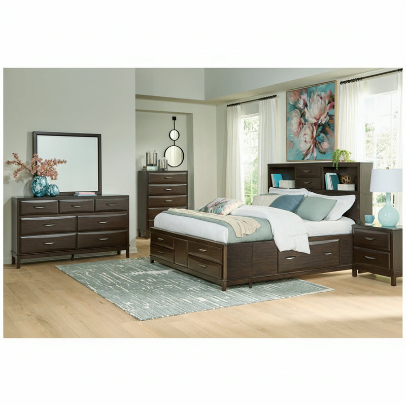 Vanmore Storage Bed, Dresser, Mirror, Chest & Nightstand, Bedroom Set