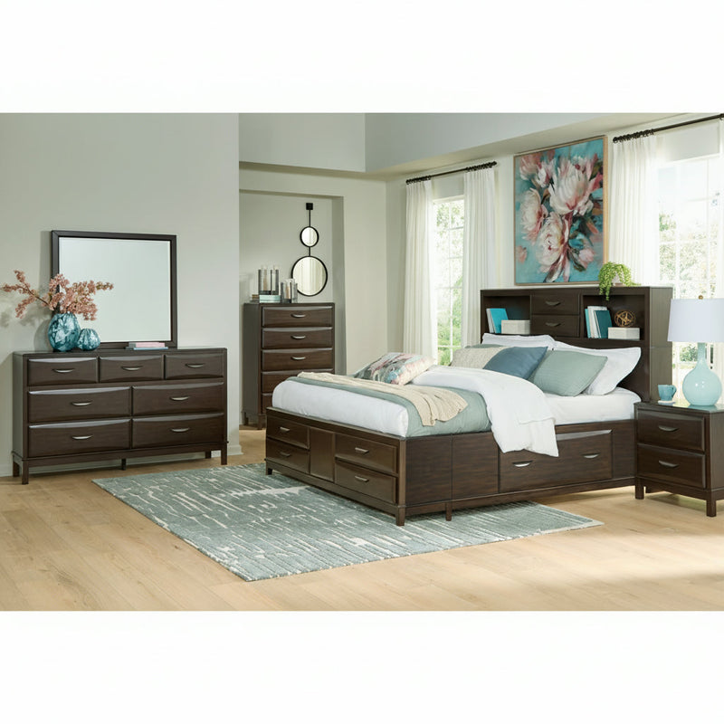 Vanmore Storage Bed, Dresser, Mirror, Chest & Nightstand, Bedroom Set