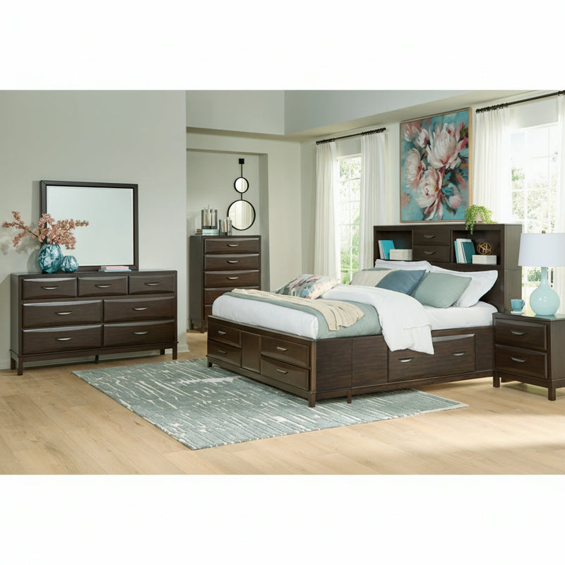 Vanmore Storage Bed, Dresser, Mirror, Chest & Nightstand, Bedroom Set