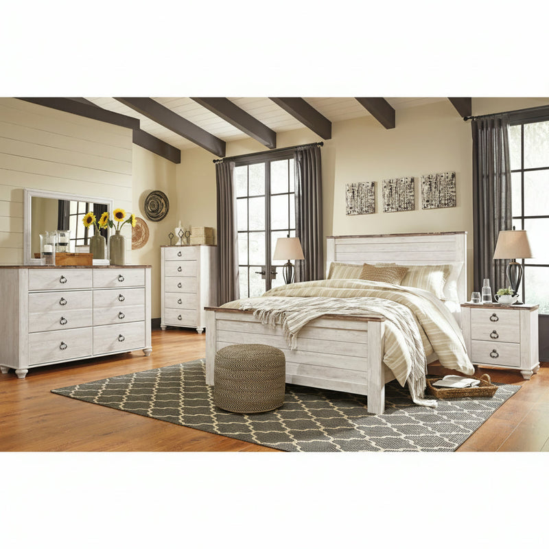 Willowton Bed, Dresser, Mirror, Chest & Nightstand, Bedroom Set