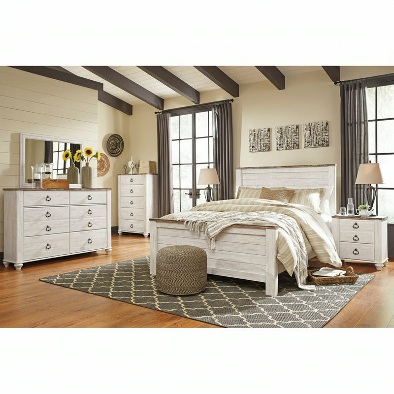 Willowton Bed, Dresser, Mirror, Chest & Nightstand, Bedroom Set