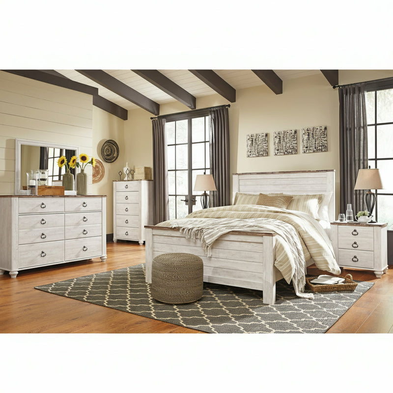 Willowton Bed, Dresser, Mirror, Chest & Nightstand, Bedroom Set