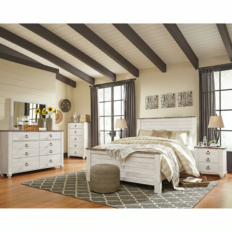 Willowton Bed, Dresser, Mirror, Chest & Nightstand, Bedroom Set