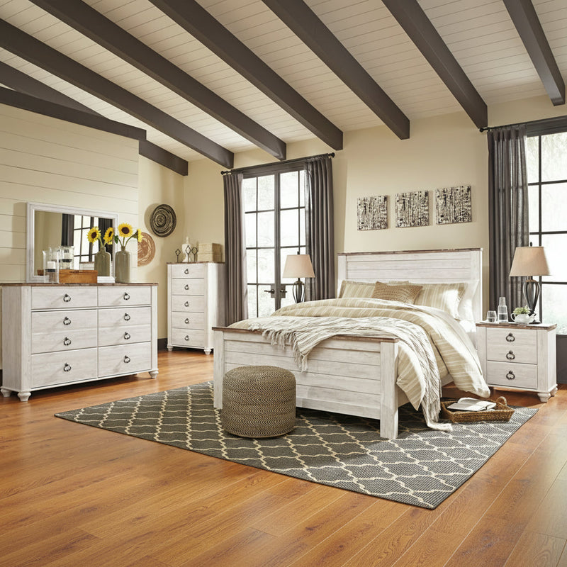Willowton Bed, Dresser, Mirror, Chest & Nightstand, Bedroom Set