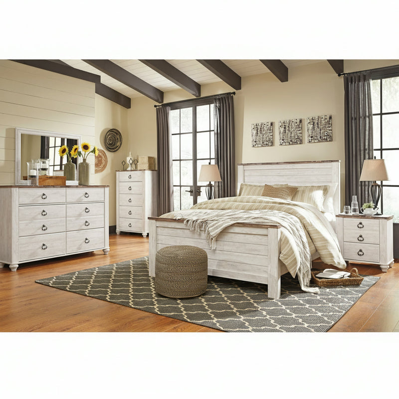 Willowton Bed, Dresser, Mirror, Chest & Nightstand, Bedroom Set