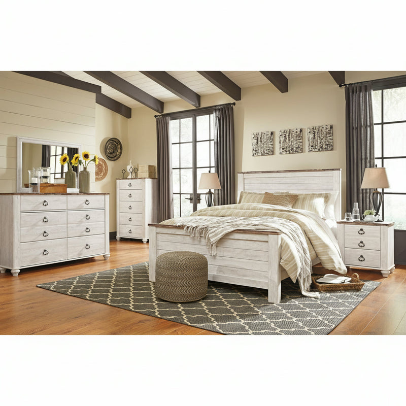 Willowton Bed, Dresser, Mirror, Chest & Nightstand, Bedroom Set