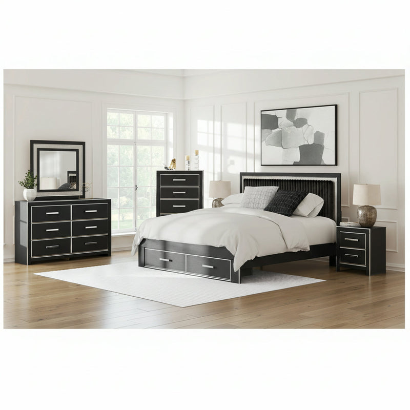 Zuraleus Upholstered Bed, Dresser, Mirror, Chest & Nightstand, Bedroom Set