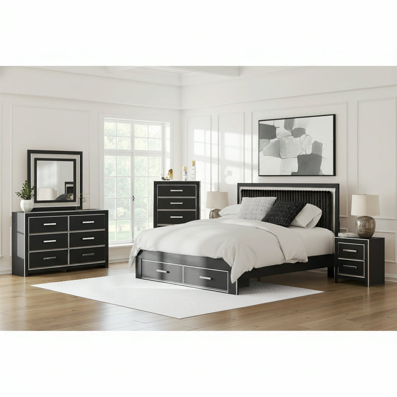 Zuraleus Upholstered Bed, Dresser, Mirror, Chest & Nightstand, Bedroom Set