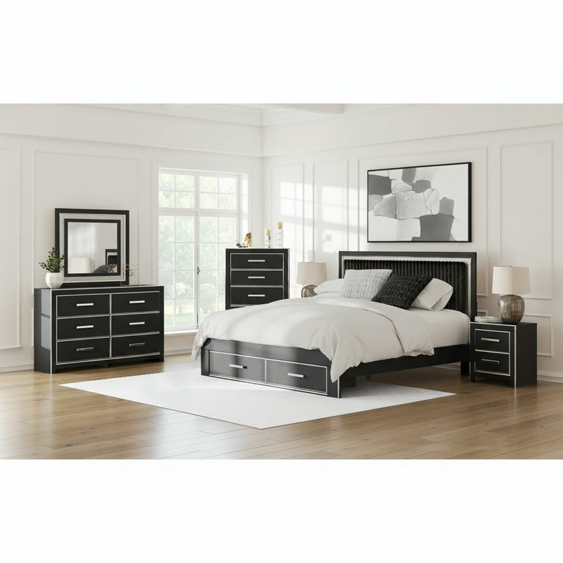 Zuraleus Upholstered Bed, Dresser, Mirror, Chest & Nightstand, Bedroom Set
