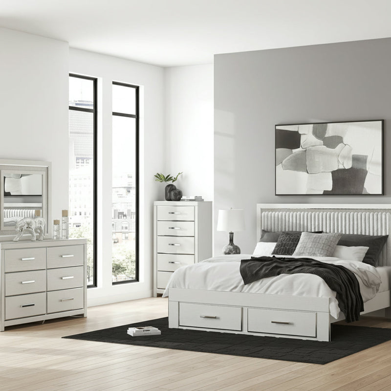Zuraleus Upholstered Bed, Dresser, Mirror, Chest & Nightstand, Bedroom Set