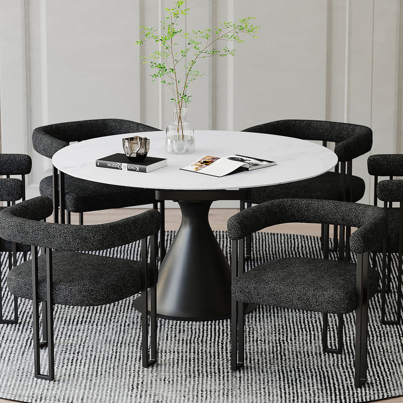 Round Dining Table W/extension, 51"
