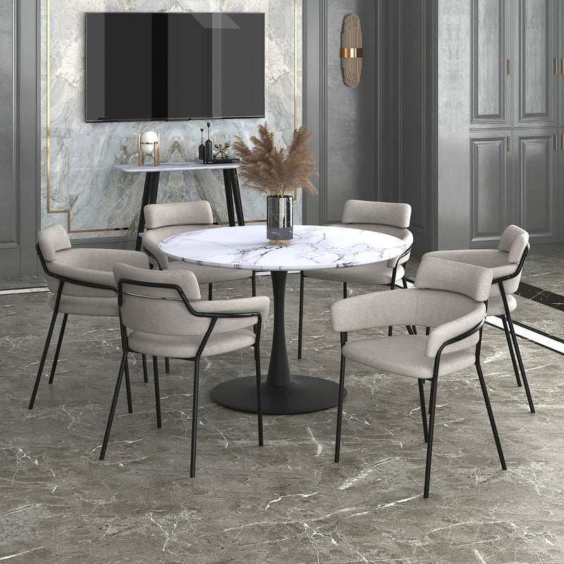 Round Pedestal Dining Table, 48"