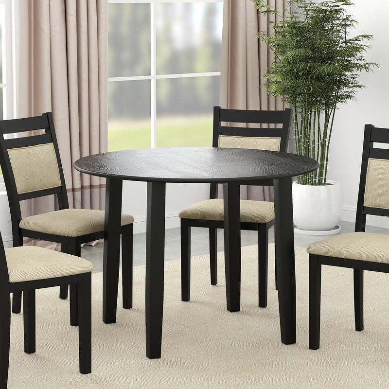 Round Drop-leaf Dining Table, 42"