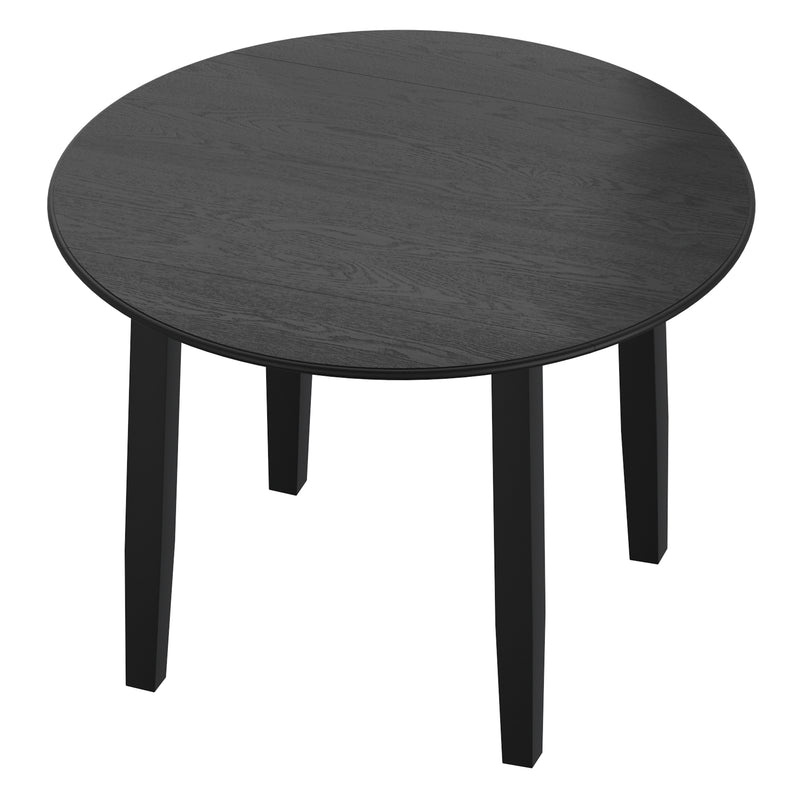 Round Drop-leaf Dining Table, 42"