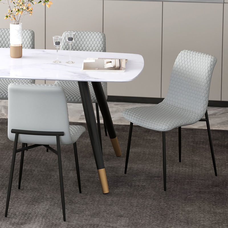 Brixx Dining Chair, Faux Leather, Set Of 2