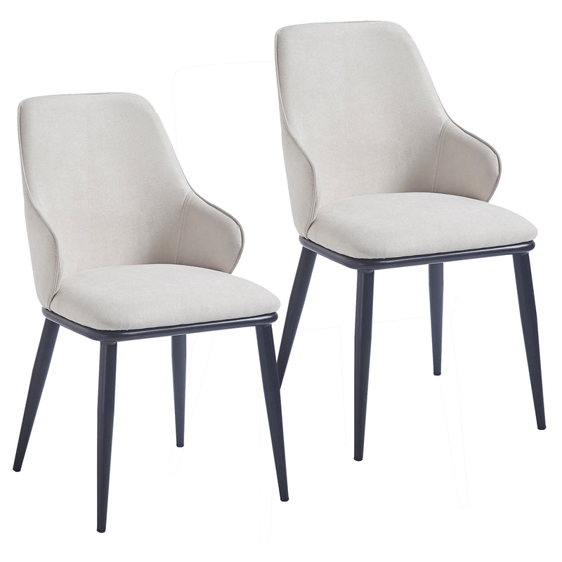 Kash Dining Chair, Fabric, Set Of 2
