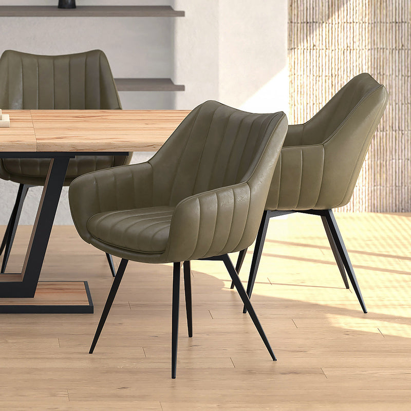 Swivel Dining/accent Chair, Set Of 2