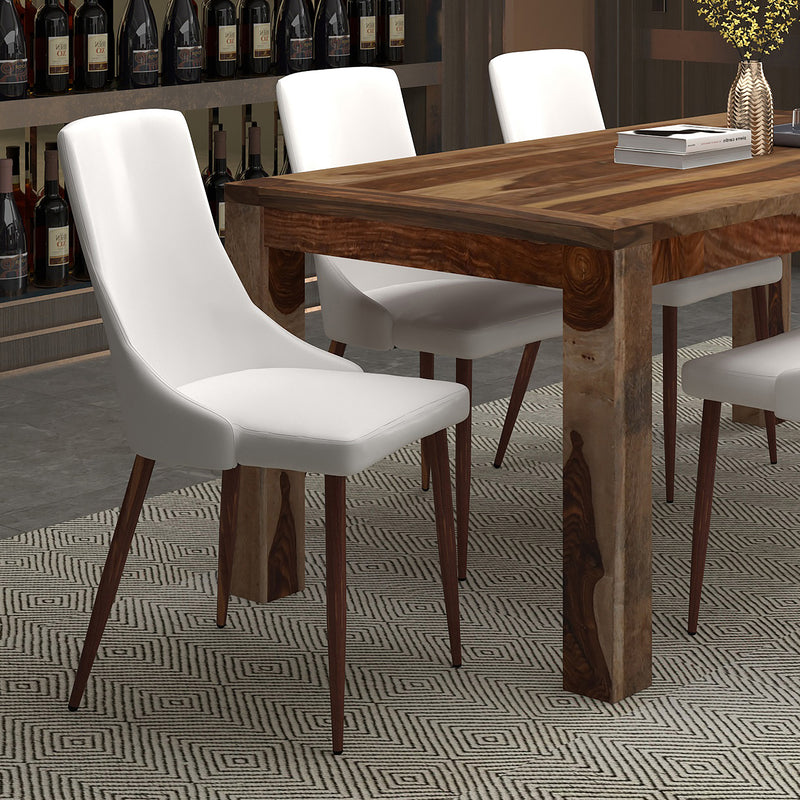 Cora Dining Chair, Faux Leather, Set Of 2