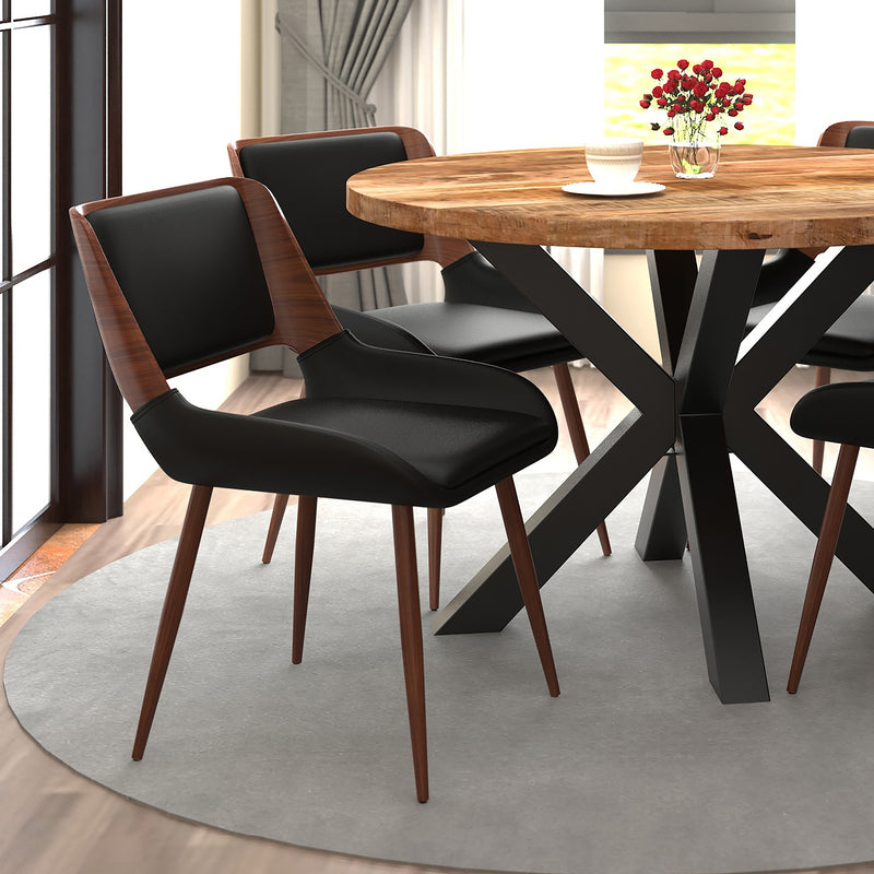 Hudson Dining Chair, Faux Leather