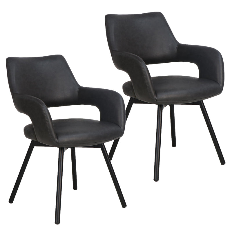Swivel Dining/accent Chair, Set Of 2