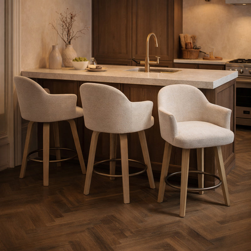 Torra 26" Counter Stool W/swivel, Set Of 2