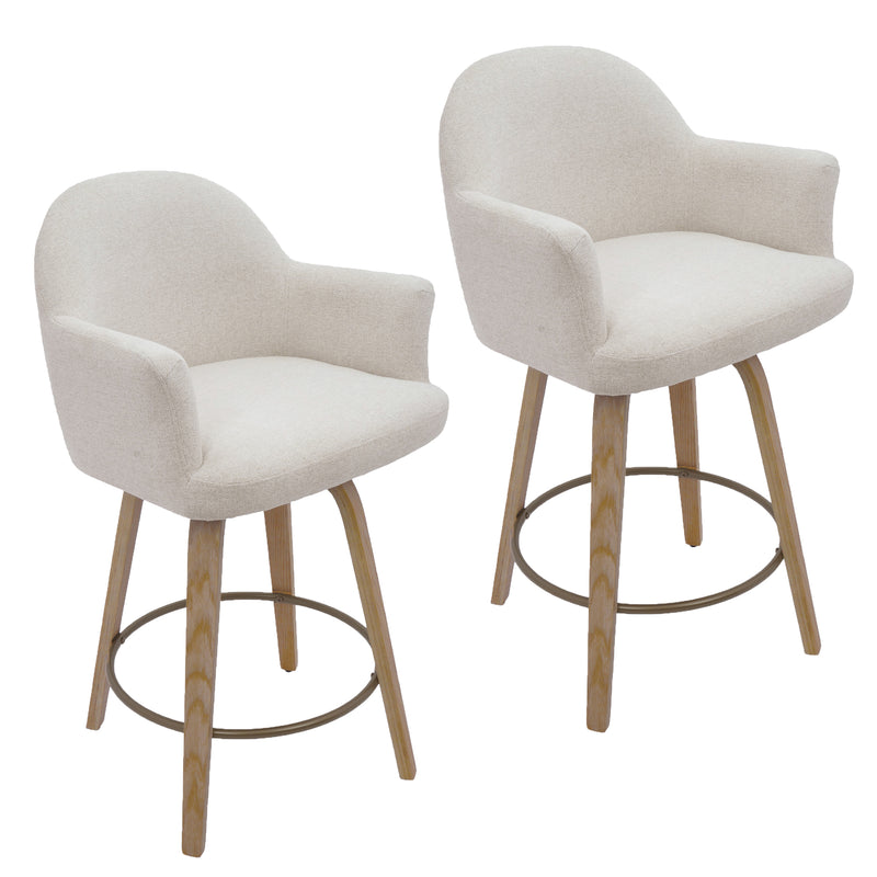 Torra 26" Counter Stool W/swivel, Set Of 2