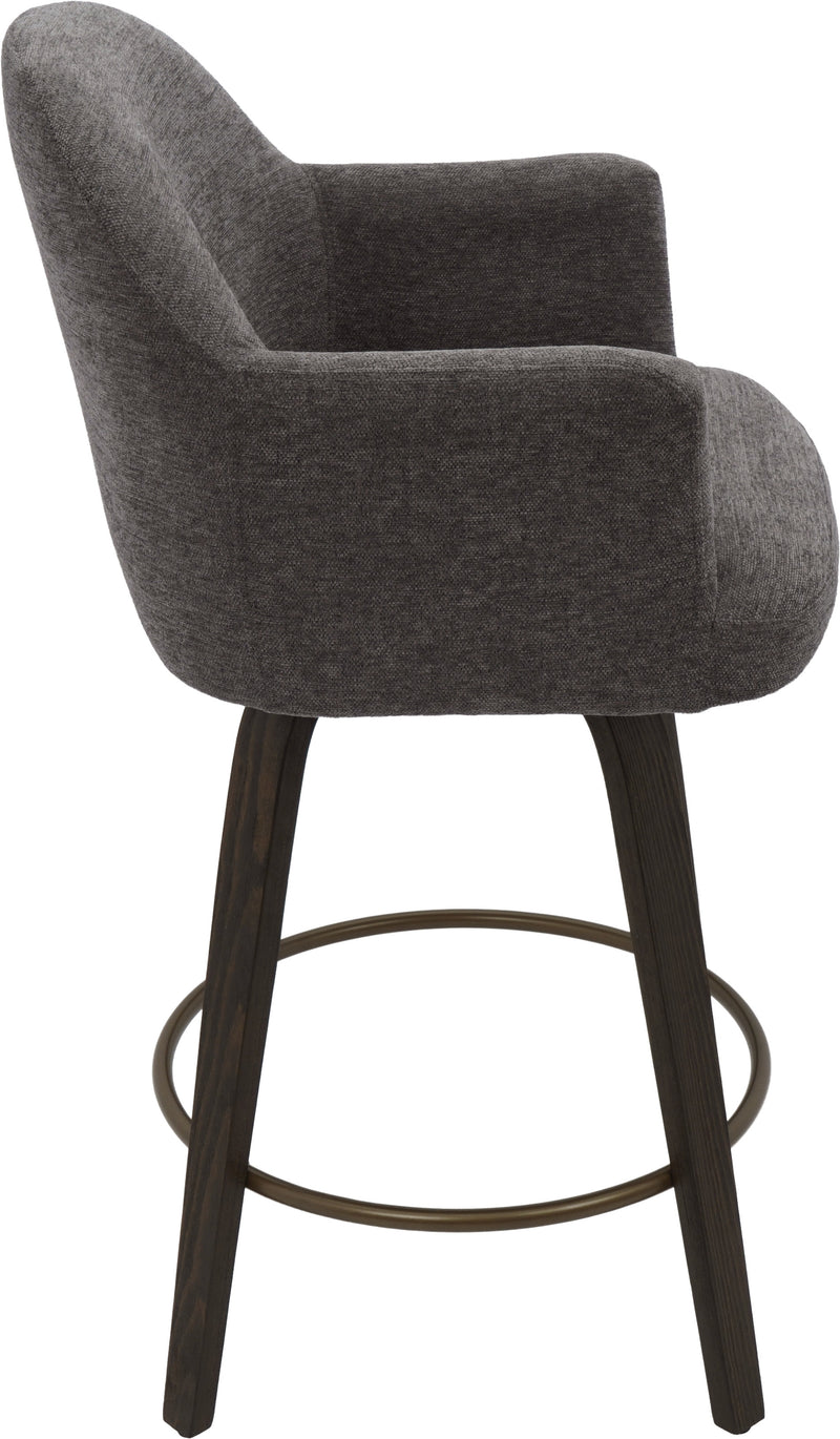 Torra 26" Counter Stool W/swivel, Set Of 2