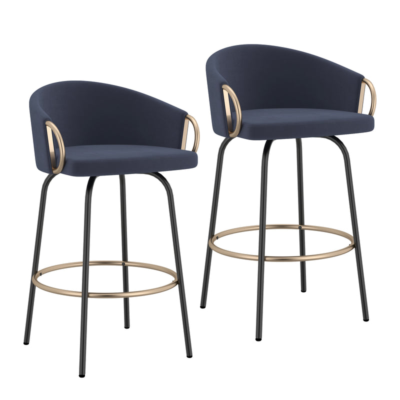 Lavo 26" Counter Stool W/swivel, Set Of 2